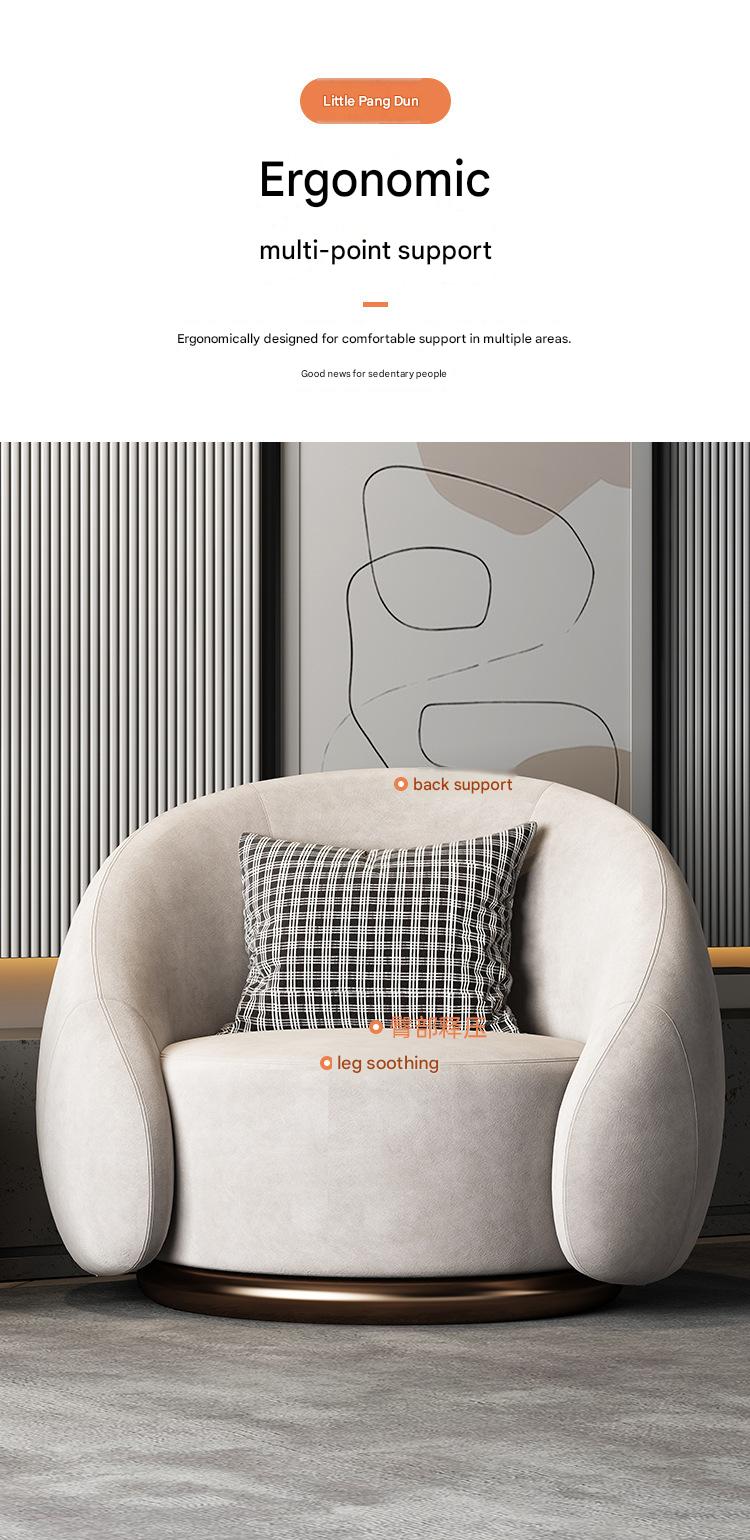 Luxury Rotating Single Seater Sofa With Deep Seating