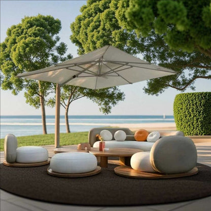 Luxury Outdoor Curved Sofa Set with Coffee Table
