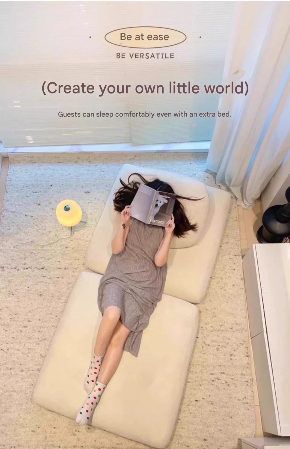 Luxury Modular Tofu Block  Floor Sofa Chair