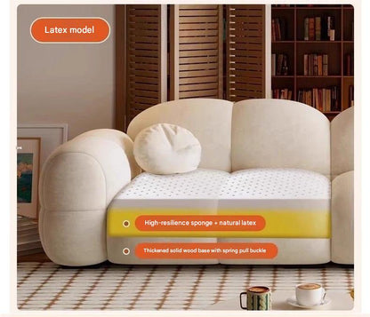 Luxury Velvet Puff Fabric Sofa