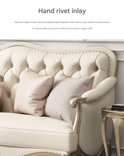 Luxury Leather Sofa Set