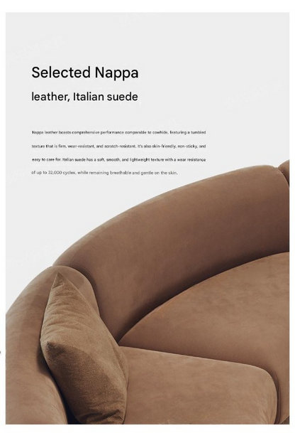 Luxury Curved Lounge Sofa Set With Coffee Table