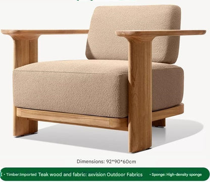Luxury Outdoor Teak Wood Furniture Sofa Set