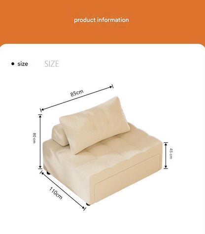 Multifunctional Folding Lambswool Sofa Bed