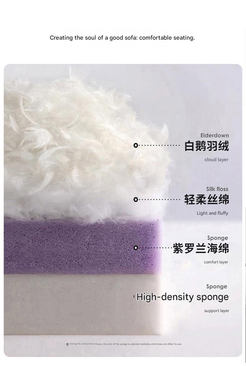 Modern Modular Fabric Sofa Bed with Deep Cushion Seating
