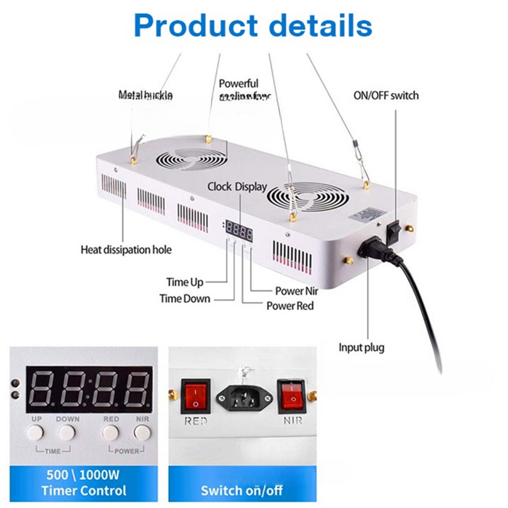 1500W Full Body LED Red Light Therapy Panel 10