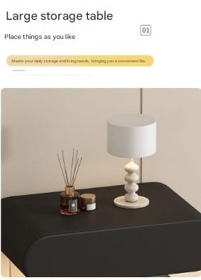 Luxury Wooden Bedside Table With Acrylic Sensor Light