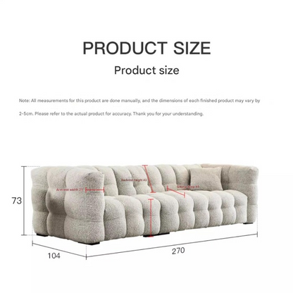 Luxury French Lambswool Sofa