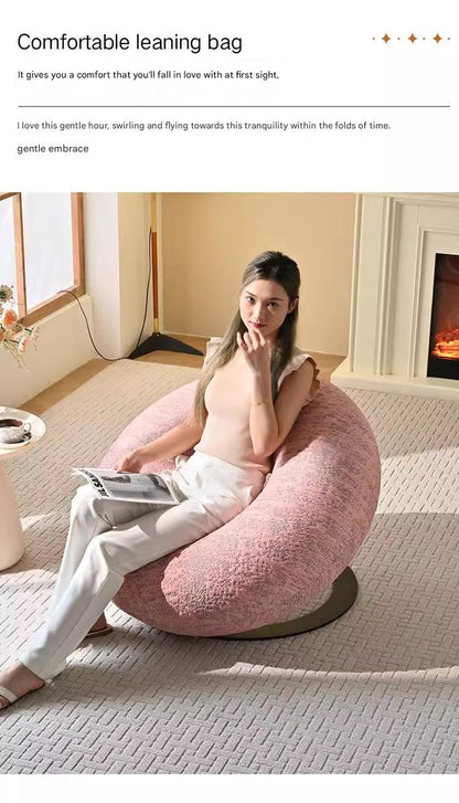 Modern Donut Swivel Single Lazy Sofa Chair