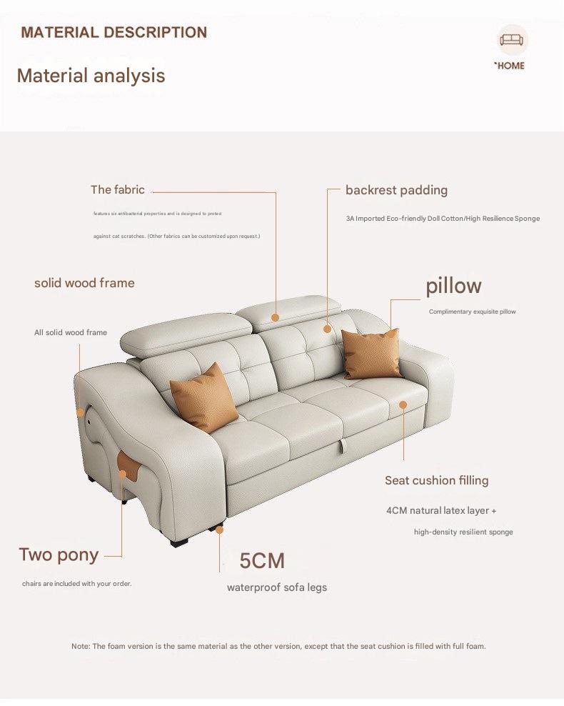 Luxury Smart Recliner Sectional Sofa with Adjustable Headrest