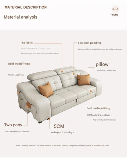 Luxury Smart Recliner Sectional Sofa with Adjustable Headrest
