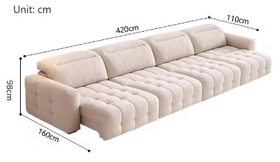 Four Seat Electric Functional Extendable Sofa Bed