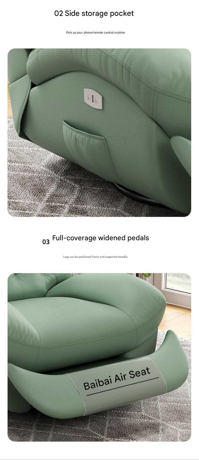 Luxury Electric Recliner Sofa Chair with USB Port