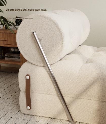 Luxury Lambswool Folding Sofa Bed