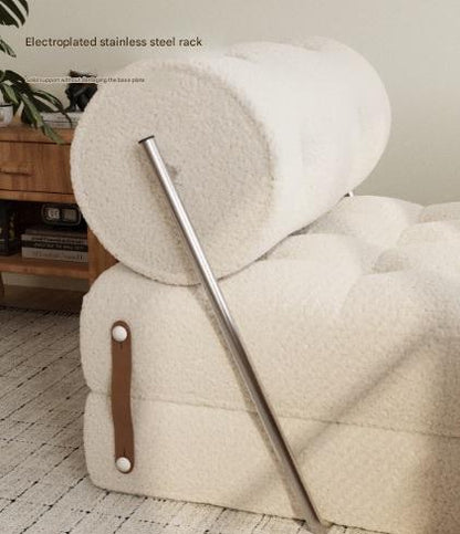 Luxury Lambswool Folding Sofa Bed