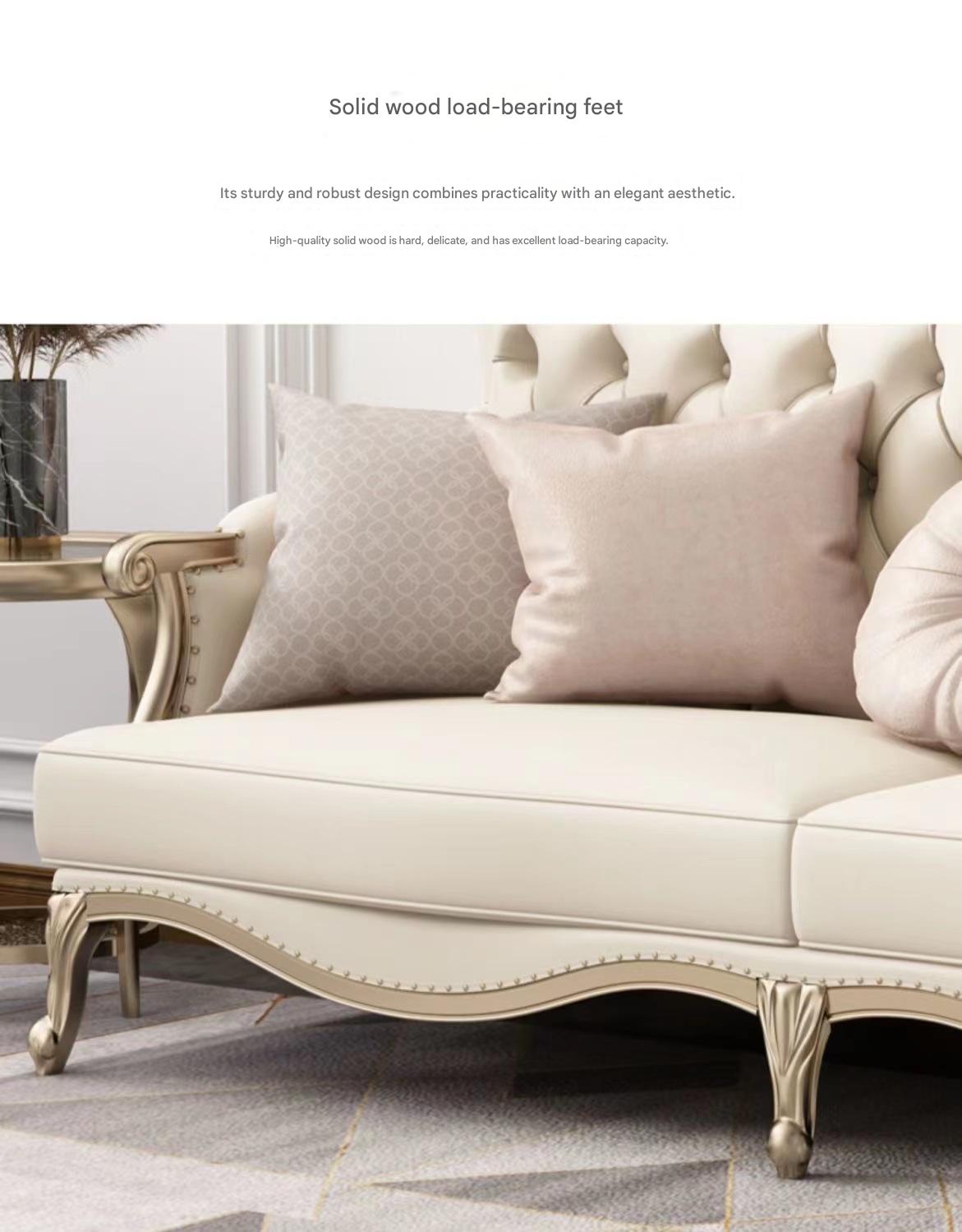 Luxury Leather Sofa Set