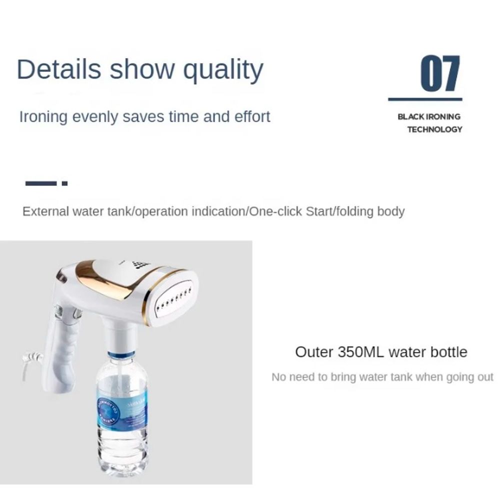 1600W Folding Powerful Garment Steamer 8