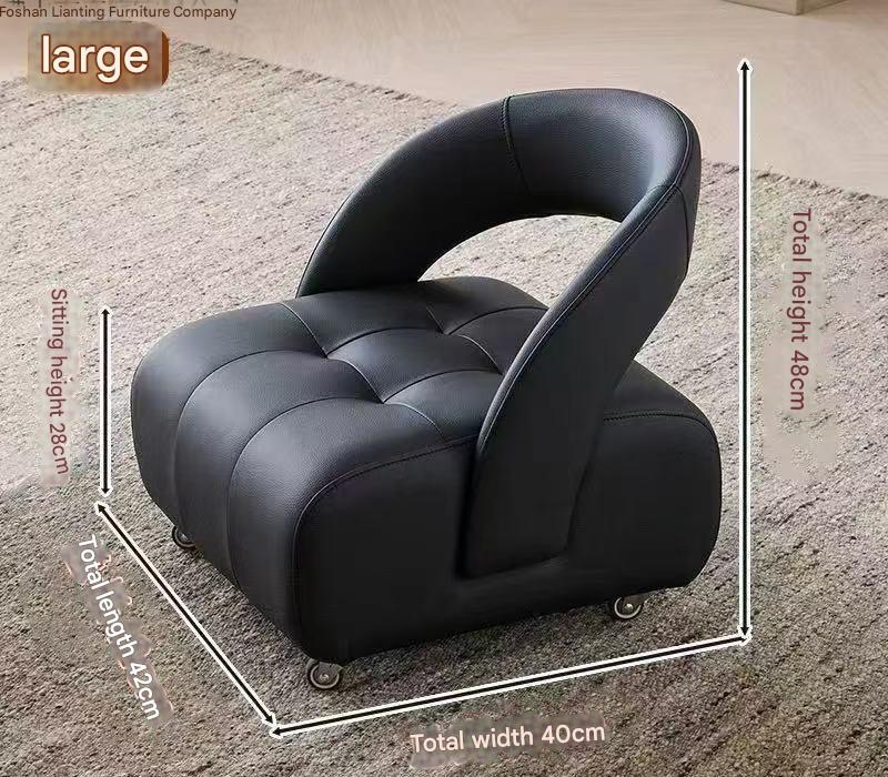 Luxury Swivel Sofa Stool With Wheels