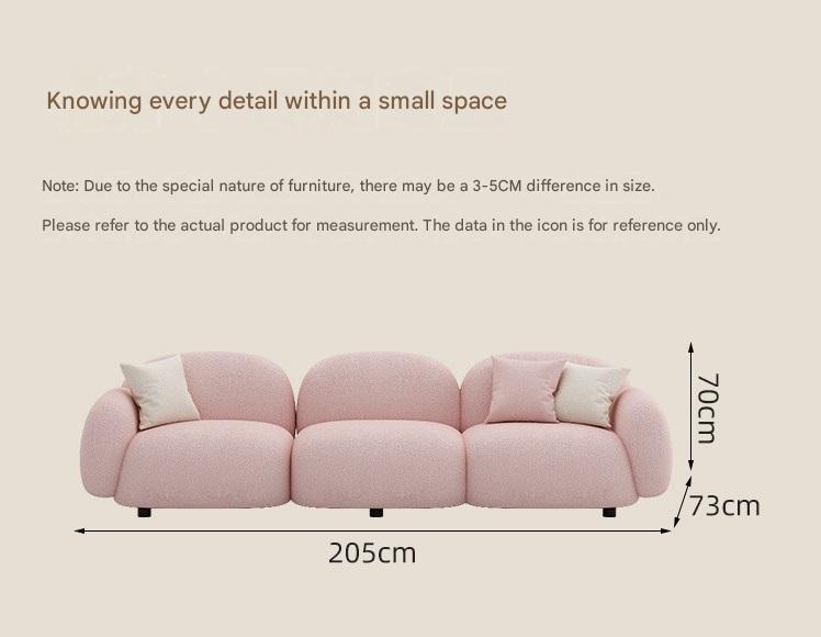 Luxury Lambswool Three Seater Sofa Set With Coffee Table