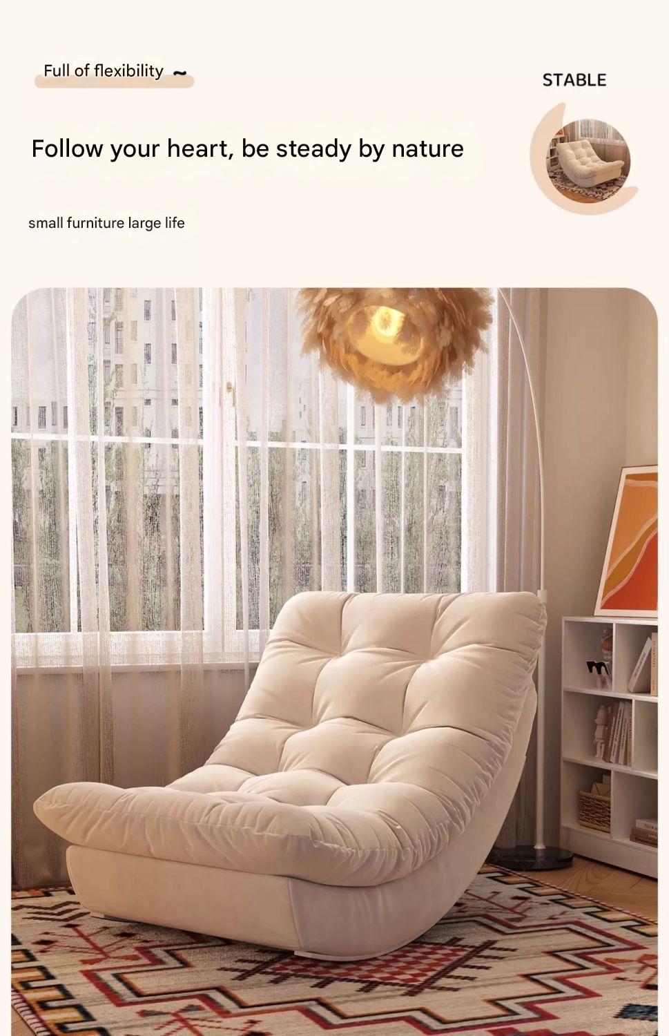 Luxury Recliner Lounge Chair with Ottoman Footrest