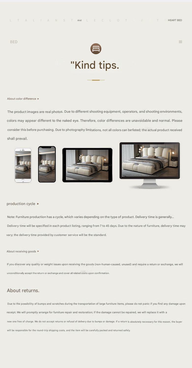 Luxury Italian Leather Storage Bed