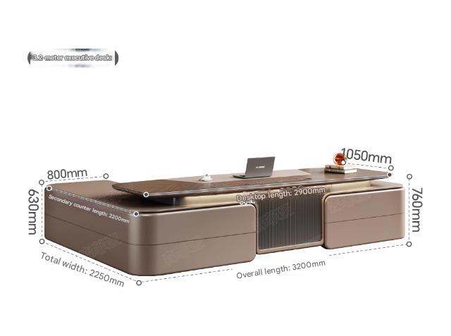 Luxury L-Shaped Office Desk With Chair