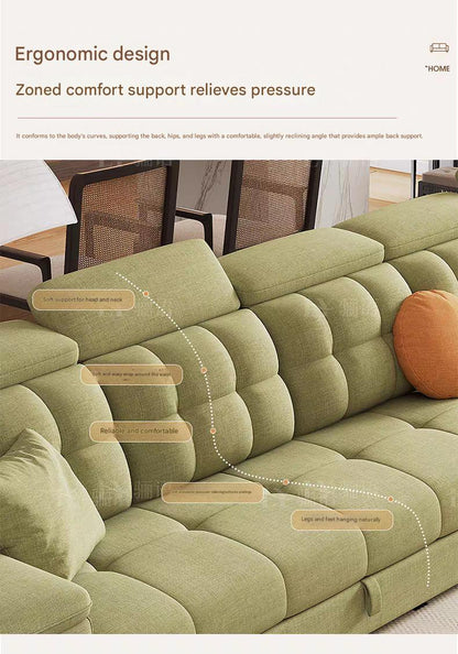 Luxury Chenille Cotton Linen Folding Sofa Bed