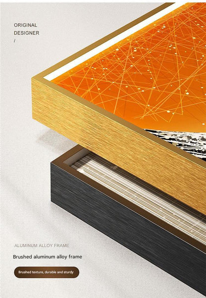 Modern LED Relief Wall Art Painting Frame