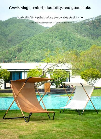Portable Folding Sunshade Lounge Chair