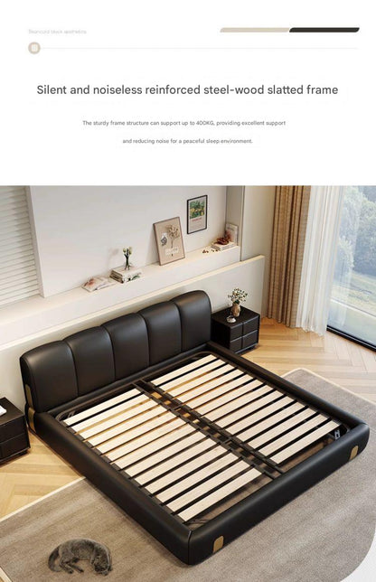 Italian Luxury Soft Leather Double Bed