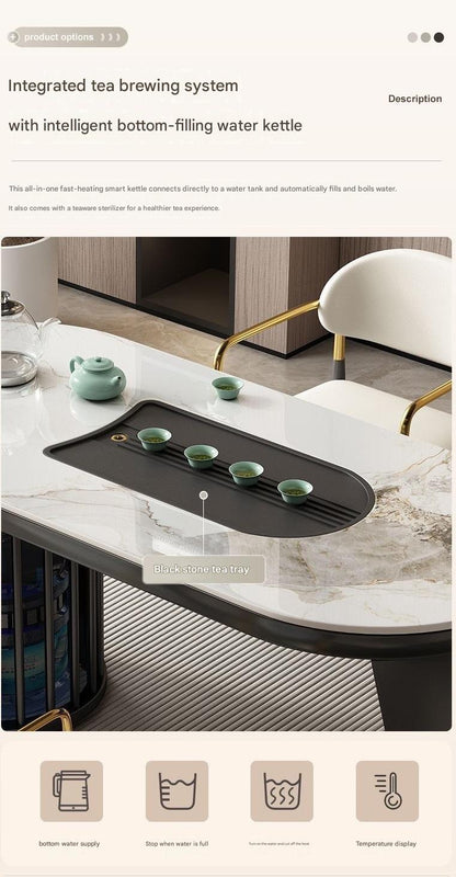 Luxury Modern Tea Table Set with Chairs