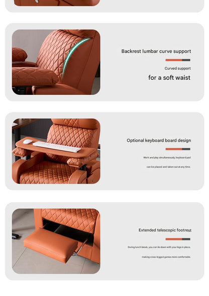 Modern Adjustable Recliner Chair with Tray Table