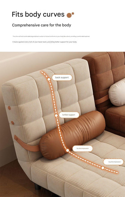 Retro Folding Multifunctional Dual purpose Sofa Bed