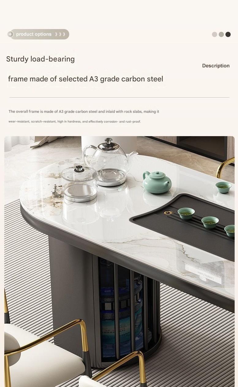 Luxury Modern Tea Table Set with Chairs