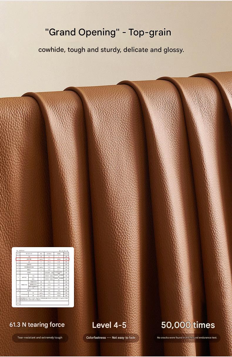 Modern Tufted Leather Sofa