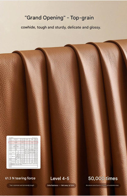 Modern Tufted Leather Sofa