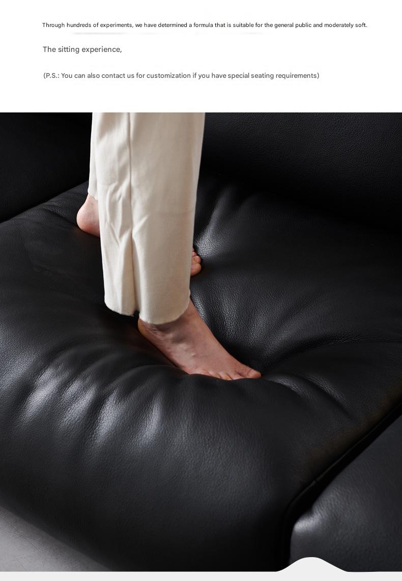 Luxury Leather 3-Seater Sofa