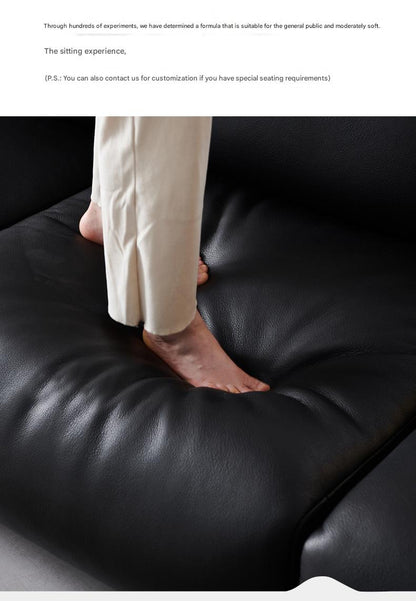 Luxury Leather 3-Seater Sofa
