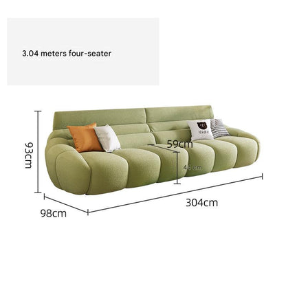 French Retro Pumpkin Fabric Sofa