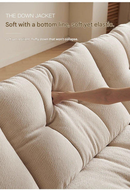 Luxury Chenille Fabric Sofa with Deep Cushions