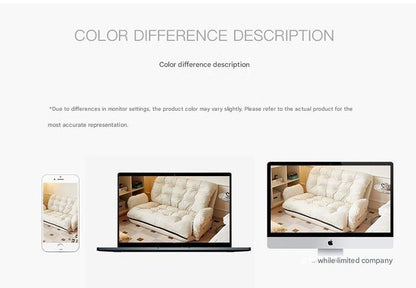 Lazy Folding Floor Sofa Bed With Adjustable Backrest