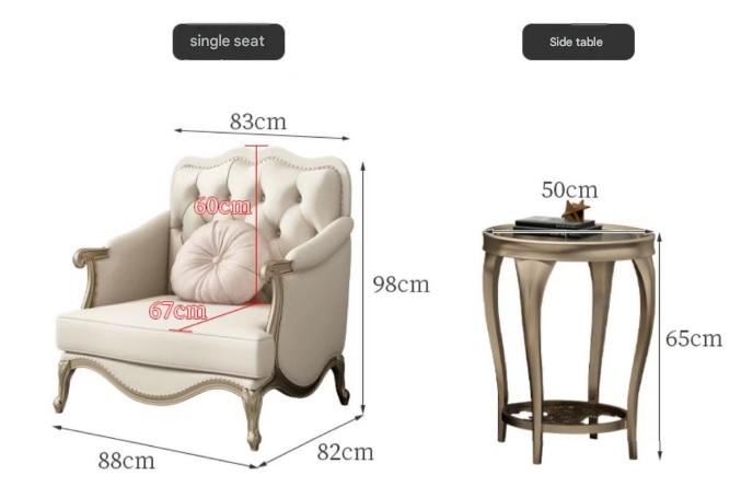 Luxury Leather Sofa Set