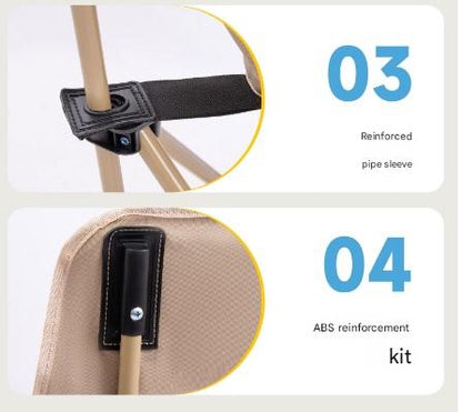Outdoor Folding Chair with Umbrella Canopy