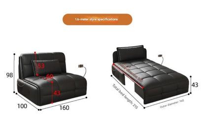 Luxary Electric Leather Folding Sofa Bed