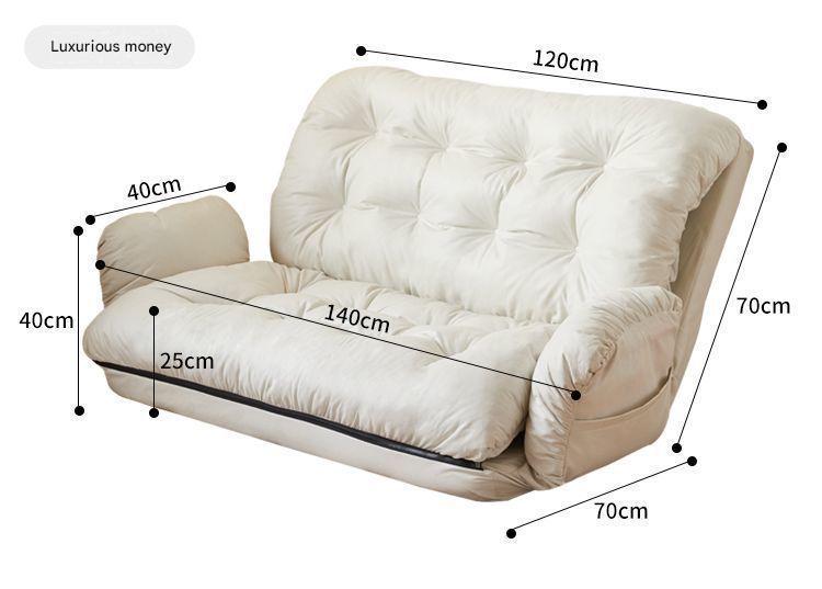 Lazy Folding Floor Sofa Bed With Adjustable Backrest