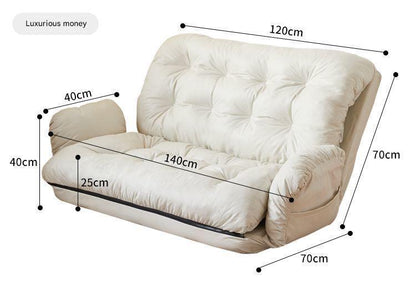 Lazy Folding Floor Sofa Bed With Adjustable Backrest