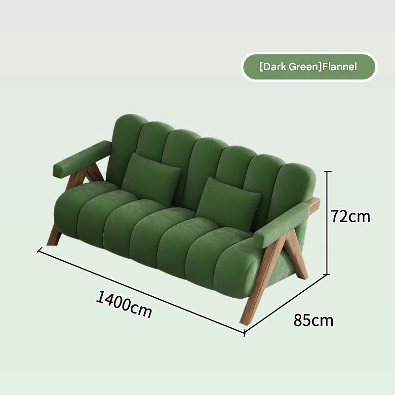 French Retro Sofa Set With Coffee Table Combination