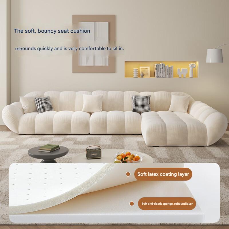 Luxury L-Shape Sectional Sofa with Chaise Lounge