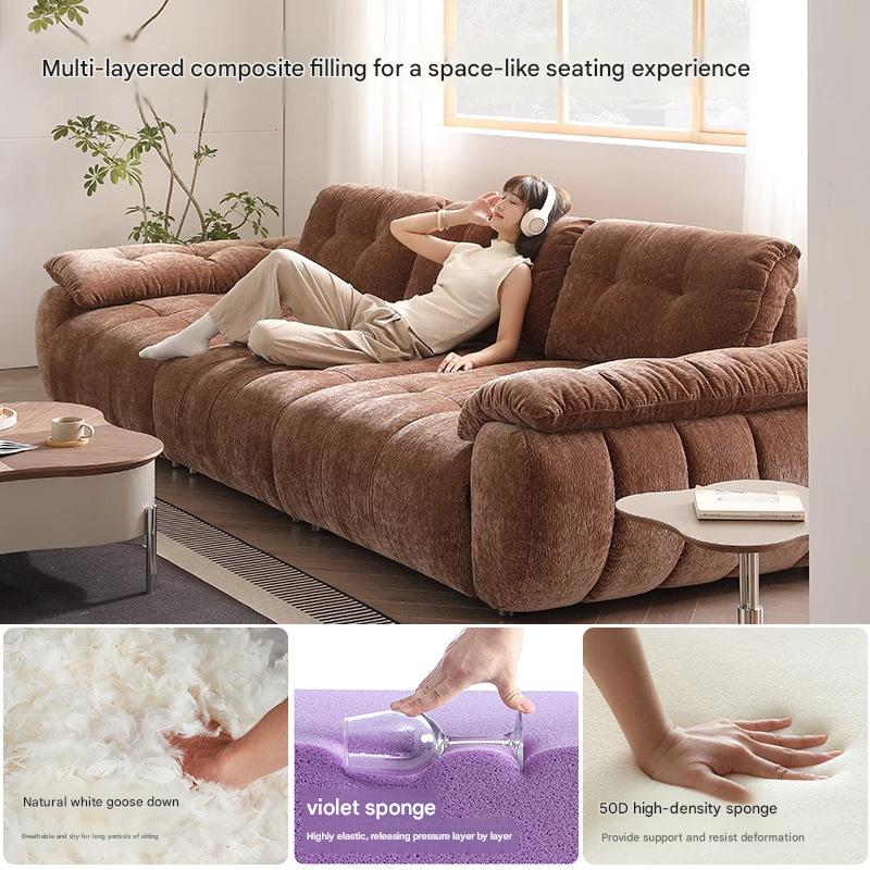Premium Modern Adjustable Sofa with High Backrest Multi Seat