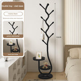 Luxury MultiFunctional Floor Standing Clothes Rack with Dual Tray